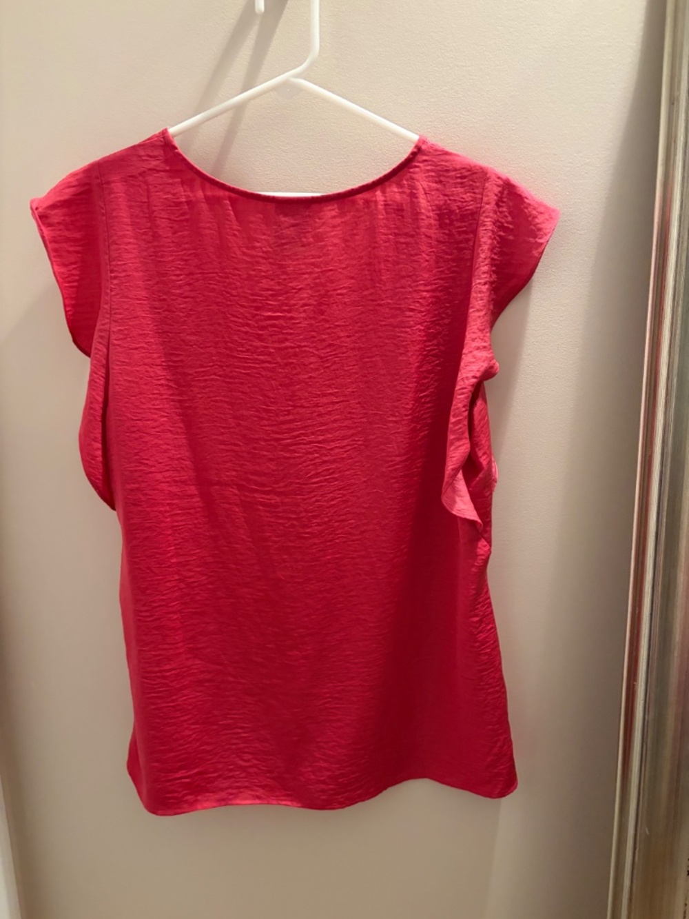 CAbi Rose Flutter Sleeve Blouse. - Picture 6 of 6